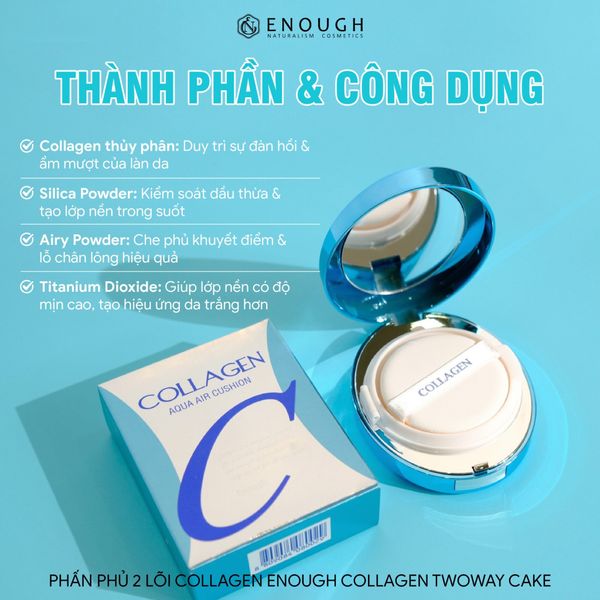 PHẤN PHỦ 2 LÕI COLLAGEN ENOUGH TWOWAY CAKE