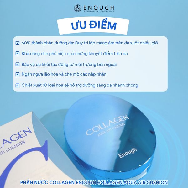 PHẤN NƯỚC COLLAGEN ENOUGH COLLAGEN AQUA AIR CUSHION 15G