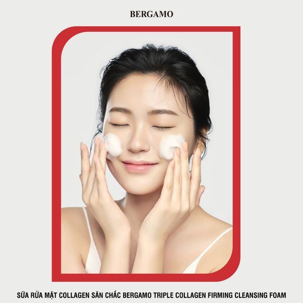 SỮA RỬA MẶT COLLAGEN SĂN CHẮC BERGAMO TRIPLE COLLAGEN FIRMING CLEANSING FOAM 120ML