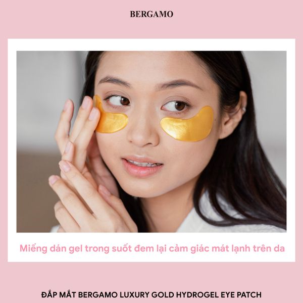 ĐẮP MẮT BERGAMO LUXURY GOLD HYDROGEL EYE PATCH (60PCS) 90G