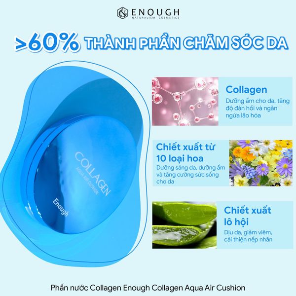 PHẤN NƯỚC COLLAGEN ENOUGH COLLAGEN AQUA AIR CUSHION 15G