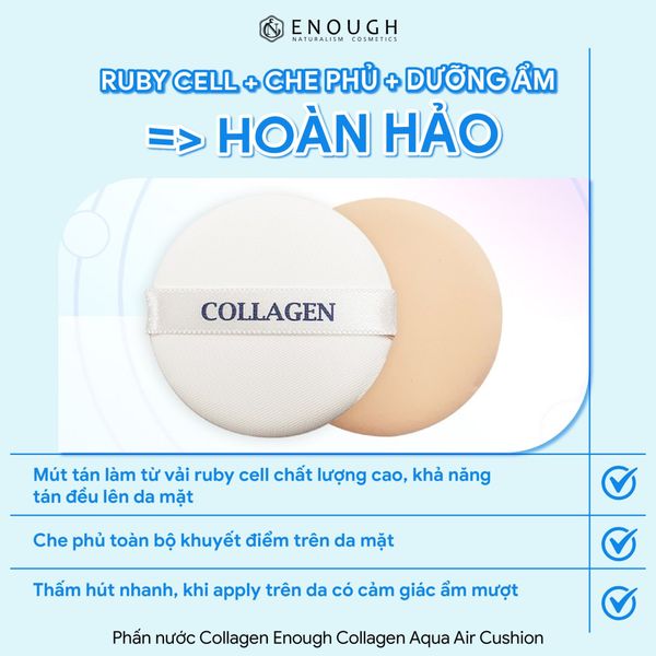 PHẤN NƯỚC COLLAGEN ENOUGH COLLAGEN AQUA AIR CUSHION 15G