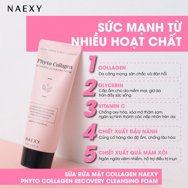 SỮA RỬA MẶT NAEXY RECOVERY CLEANSING FOAM 100ML