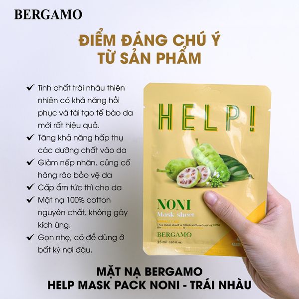 MẶT NẠ BERGAMO HELP MASK PACK