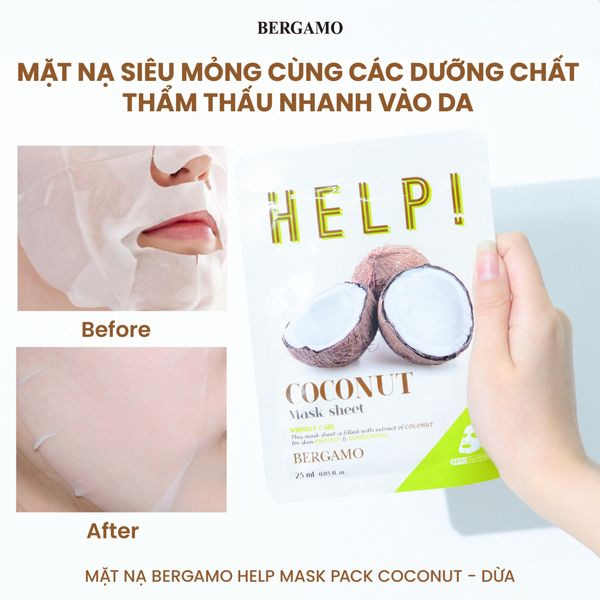 MẶT NẠ BERGAMO HELP MASK PACK