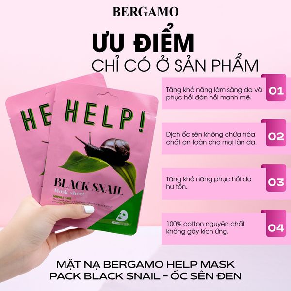 MẶT NẠ BERGAMO HELP MASK PACK