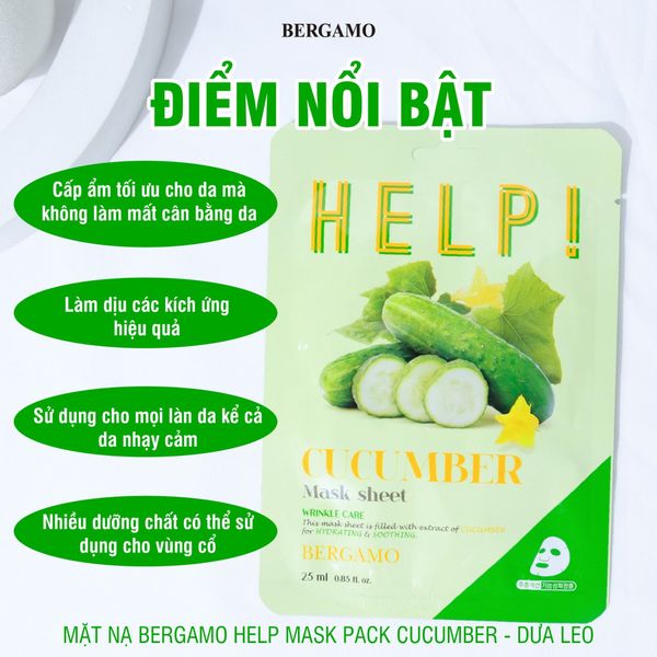 MẶT NẠ BERGAMO HELP MASK PACK