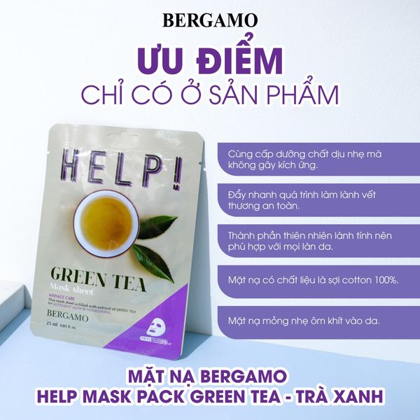 MẶT NẠ BERGAMO HELP MASK PACK