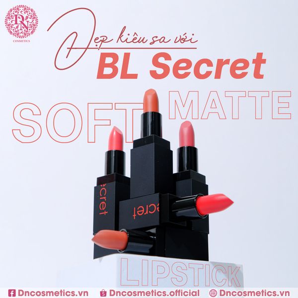 SON THỎI LÌ BL SECRET SOFT MATTE LIPSTICK 3.8G