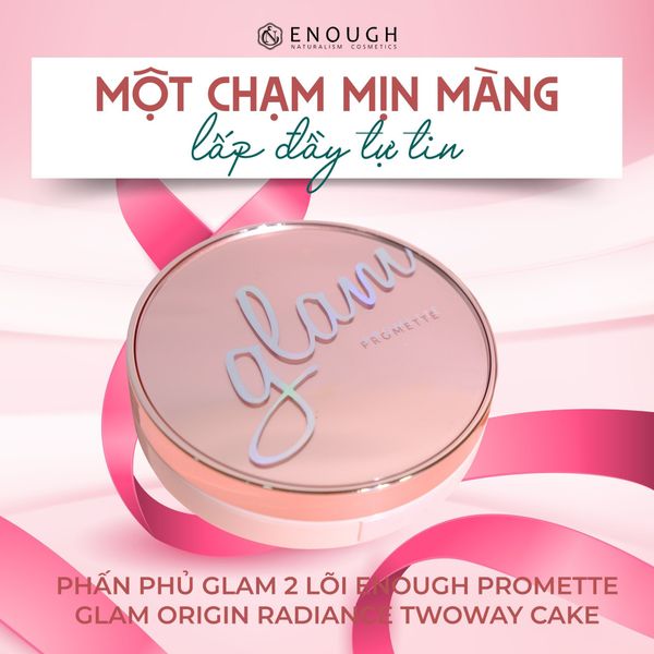 PHẤN PHỦ GLAM 2 LÕI ENOUGH POMETTE GLAM ORIGIN RADIANCE TWOWAY CAKE