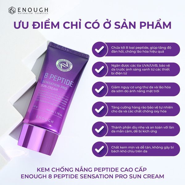 KEM CHỐNG NẮNG CAO CẤP ENOUGH PREMIUM SUNCREAM 50G