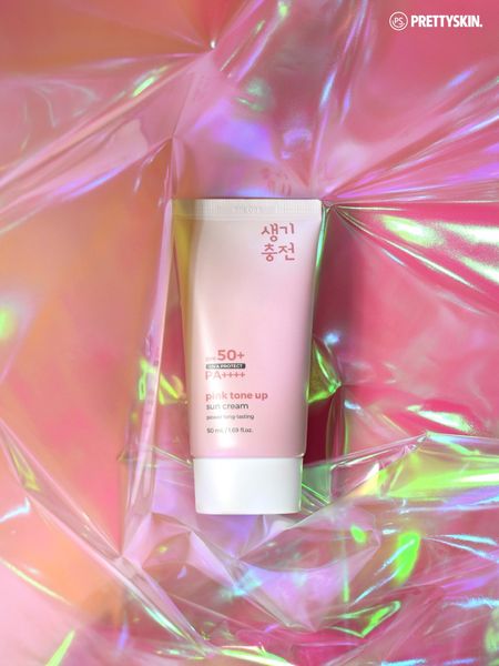 KEM CHỐNG NẮNG NÂNG TONE PRETTY SKIN PINK TONE UP SUN CREAM 50ML [MUA 1 KEM CHỐNG NẮNG TẶNG 1 MẶT NẠ OHESI 25K]