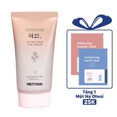 KEM CHỐNG NẮNG TRẮNG DA PRETTY SKIN GANGNAM WATERY MILD SUN CREAM 50ML  [MUA 1 KEM CHỐNG NẮNG TẶNG 1 MẶT NẠ OHESI 25K]