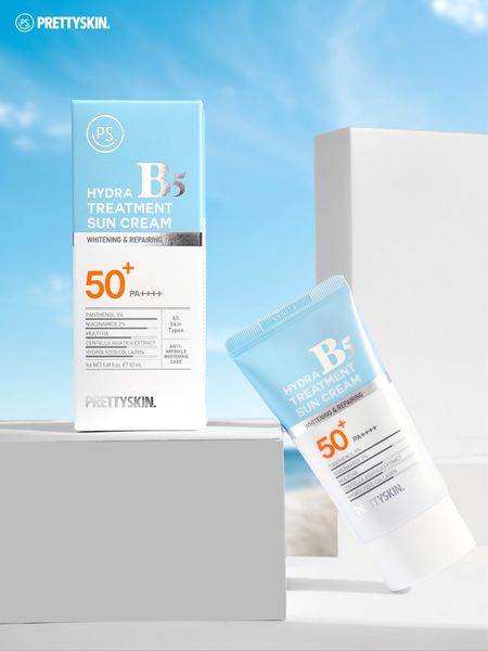 KEM CHỐNG NẮNG HỖ TRỢ PHỤC HỒI PRETTY SKIN HYDRA B5 SUN CREAM 70ML [MUA 1 KEM CHỐNG NẮNG TẶNG 1 SERUM VITAMIN C QUÝT XANH BERGAMO 10ML]