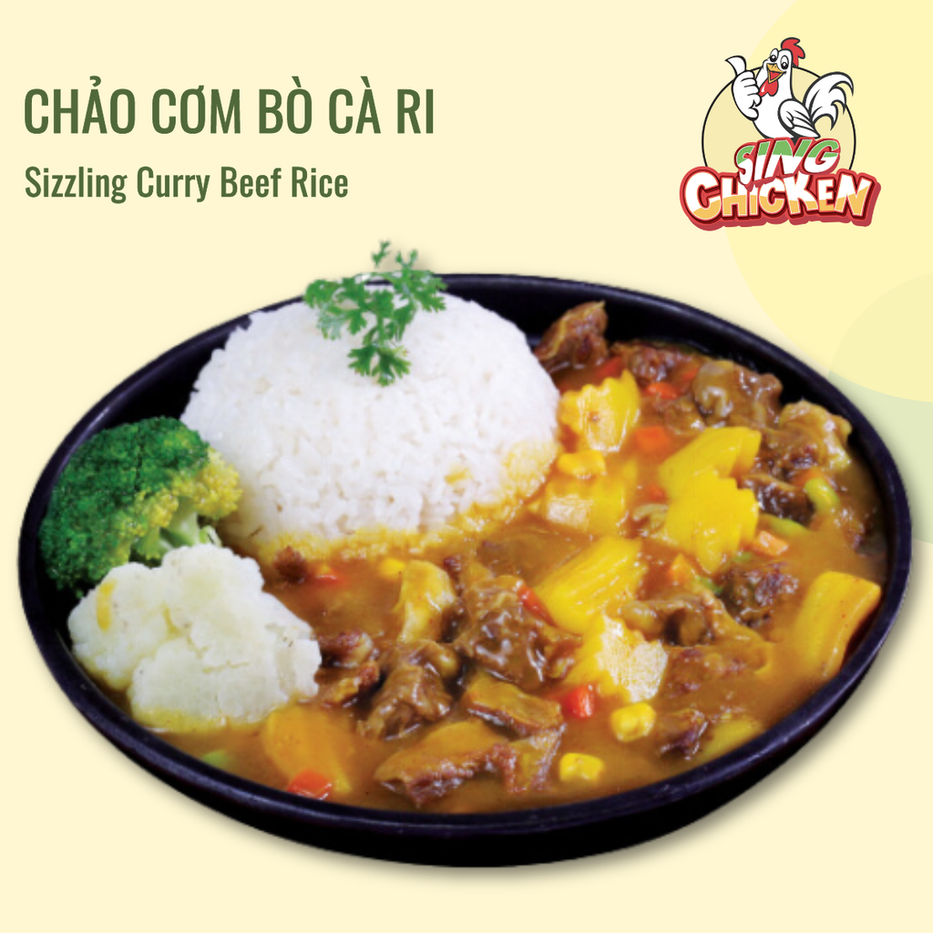 Chảo cơm bò cà ri