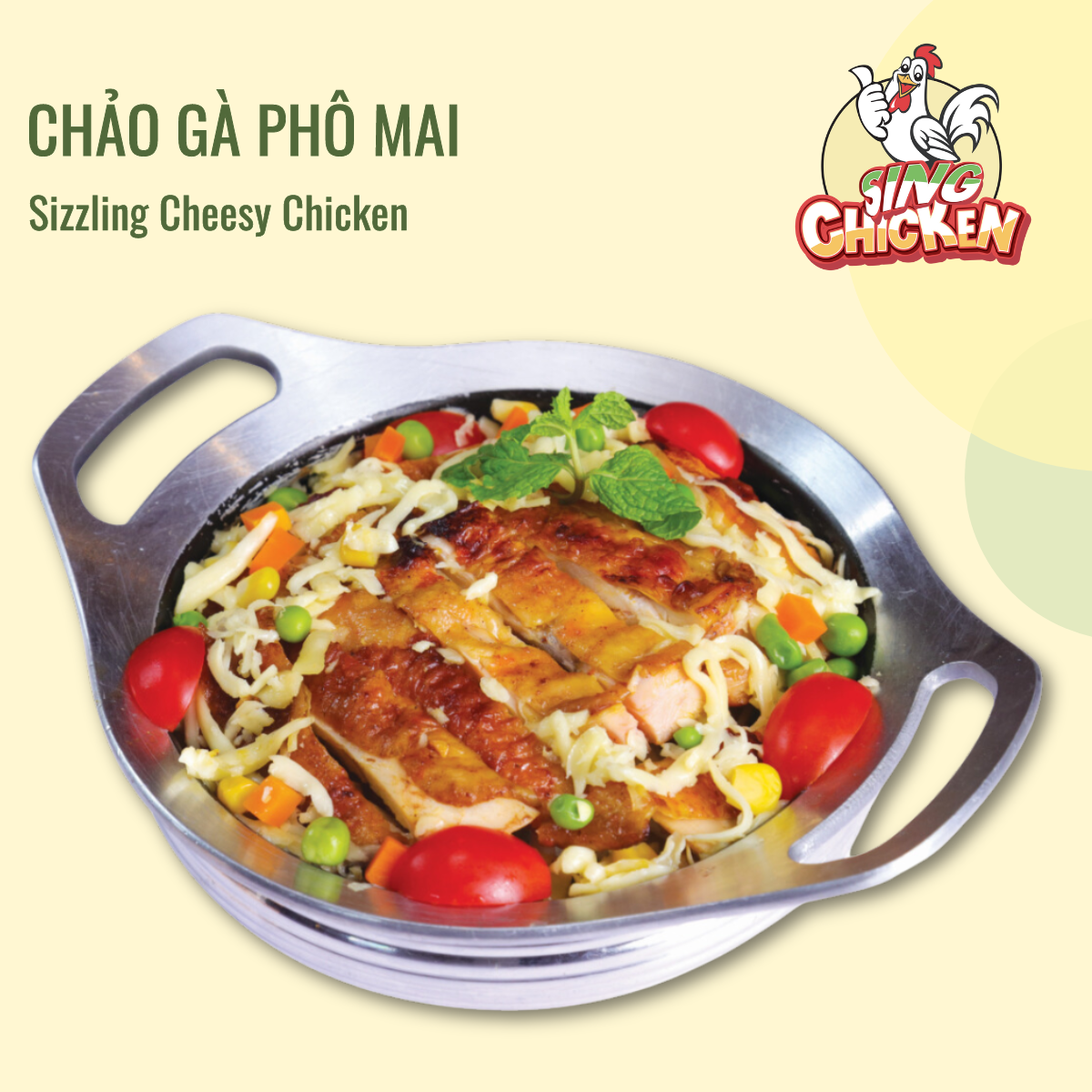 Chảo gà phô mai
