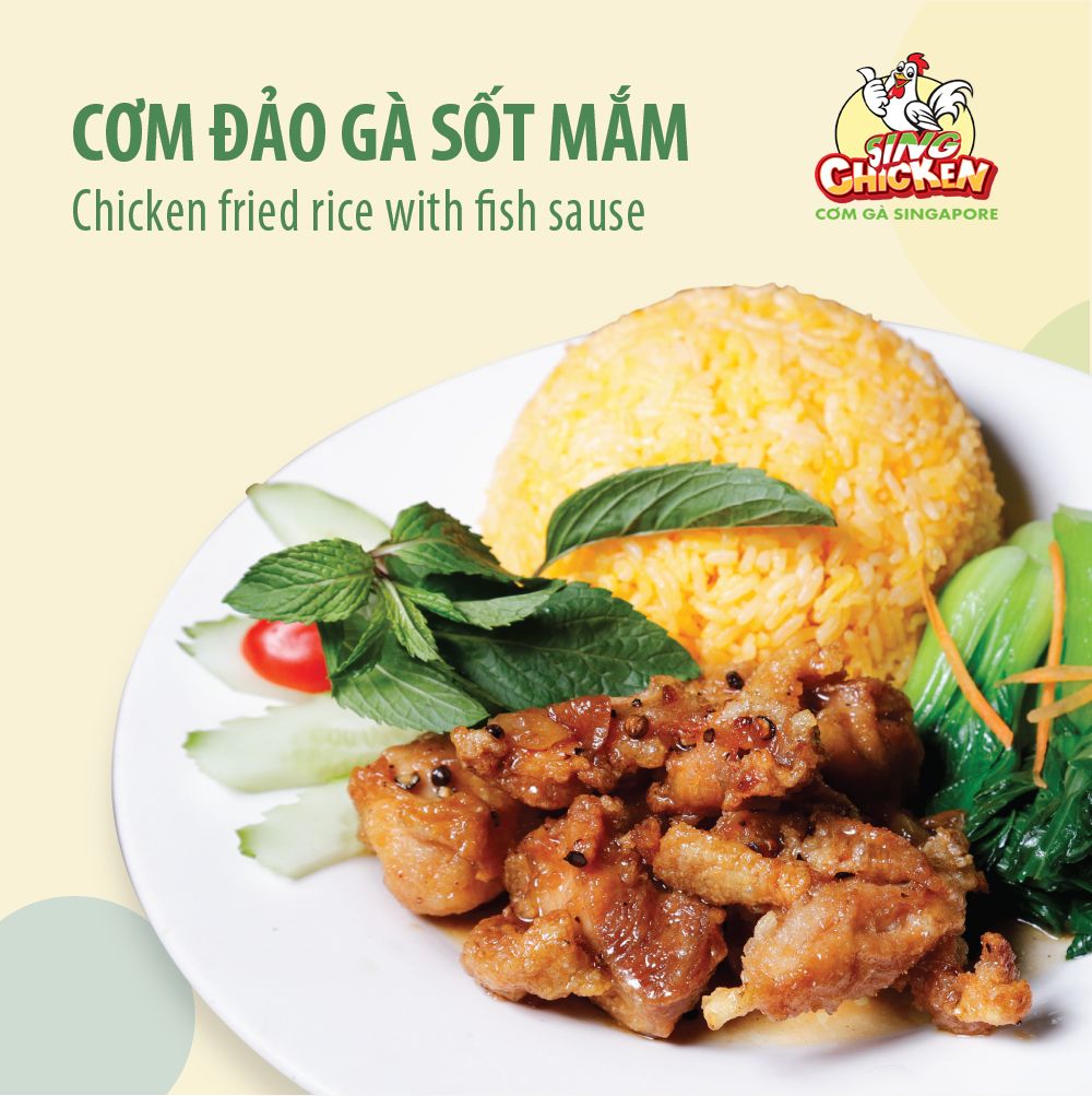  Cơm đảo gà sốt mắm 