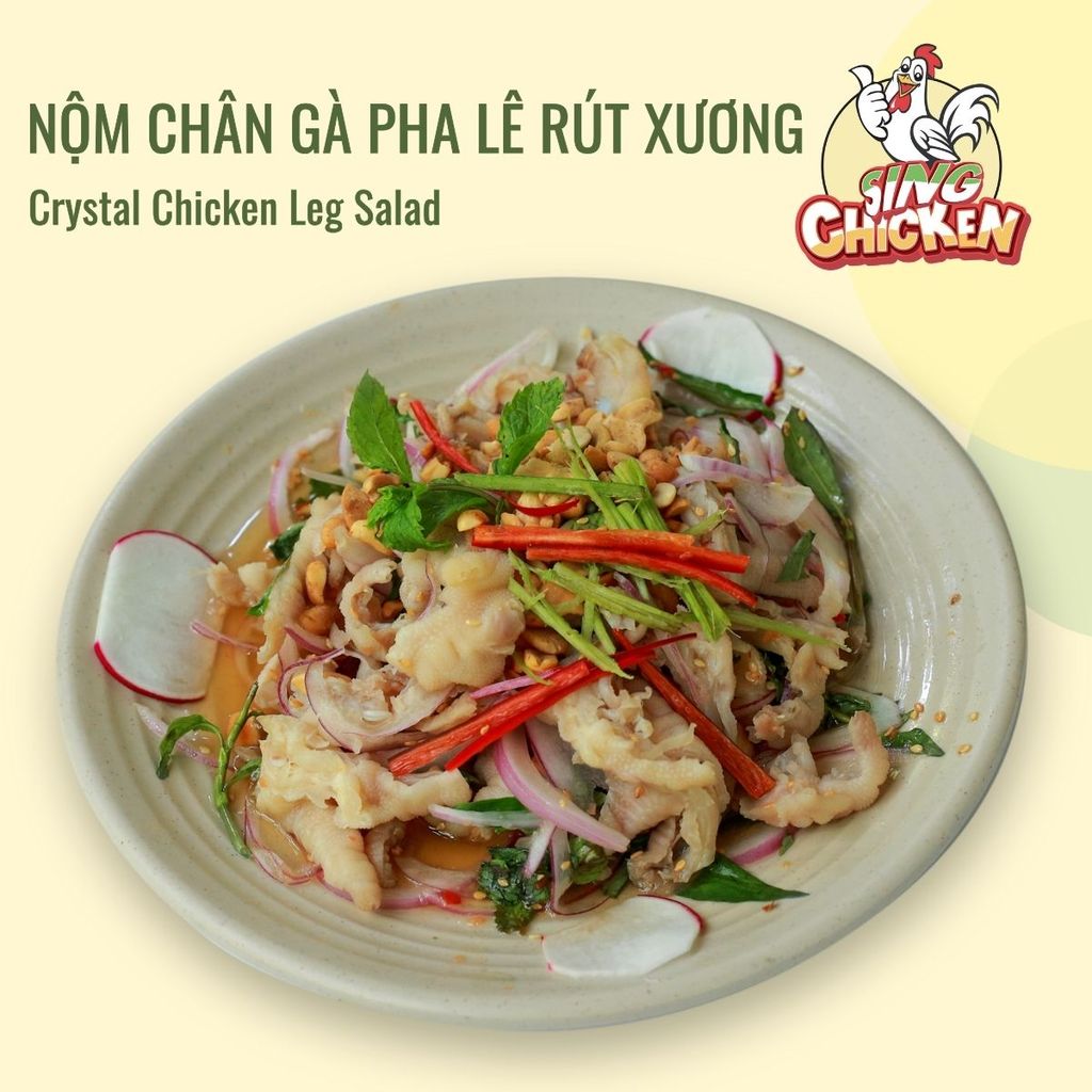 Nộm Chân Gà Pha lê Rút Xương