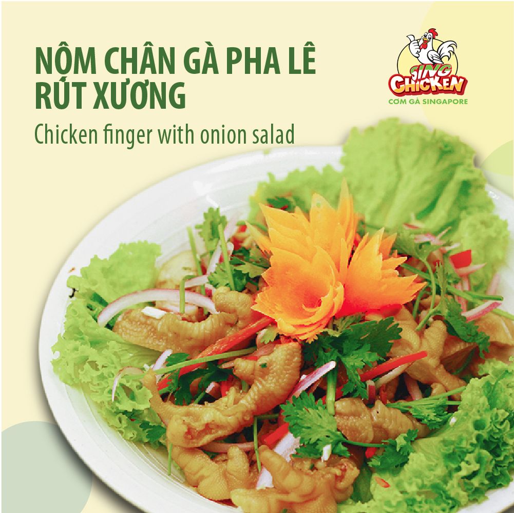  Nộm Chân Gà Pha lê Rút Xương 