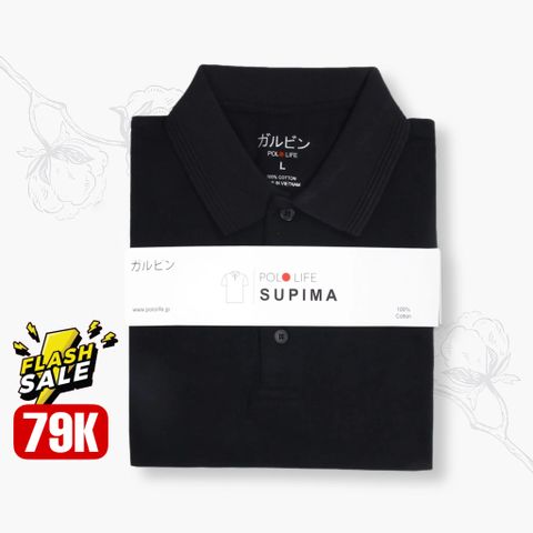  Polo Life Pure Cotton - Đen 