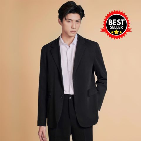  Blazer 2 lớp Relax Fit - Đen 