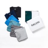  Phông Galvin Cotton USA Premium Cổ Tròn - Xanh Cổ Vịt 