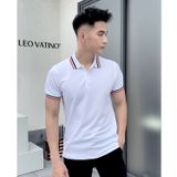  Polo LV Phối Cổ  -  Trắng 