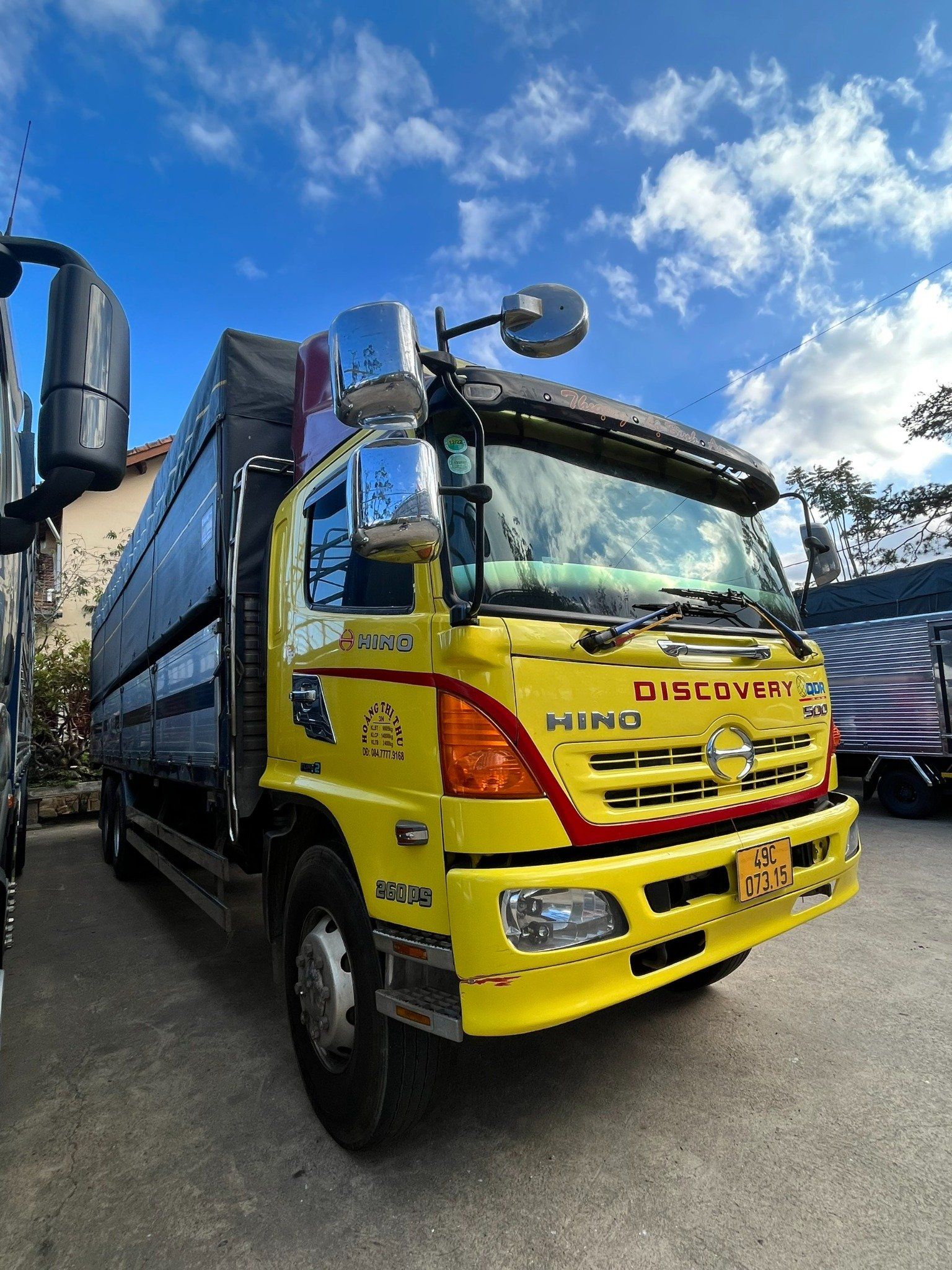 <b>(ĐÃ BÁN)<b>Xe Tải HINO FL 3 Chân 14 Tấn 2014 vàng thùng 9m4 (Ô tô đã qua sử dụng)</b></b>