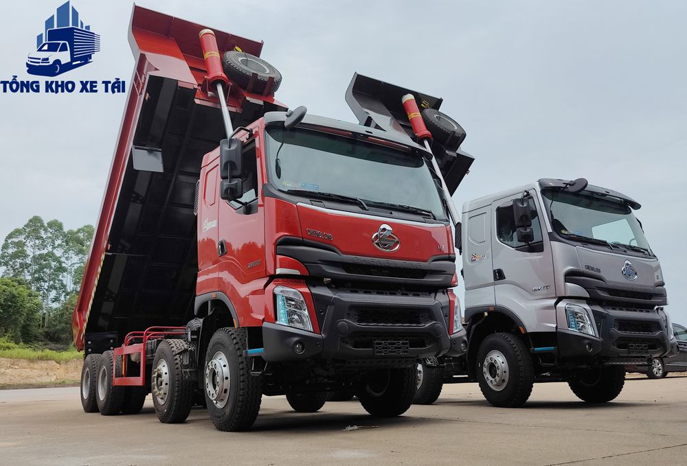Xe Ben 4 Chân CHENGLONG Thùng Vát U Cầu Láp