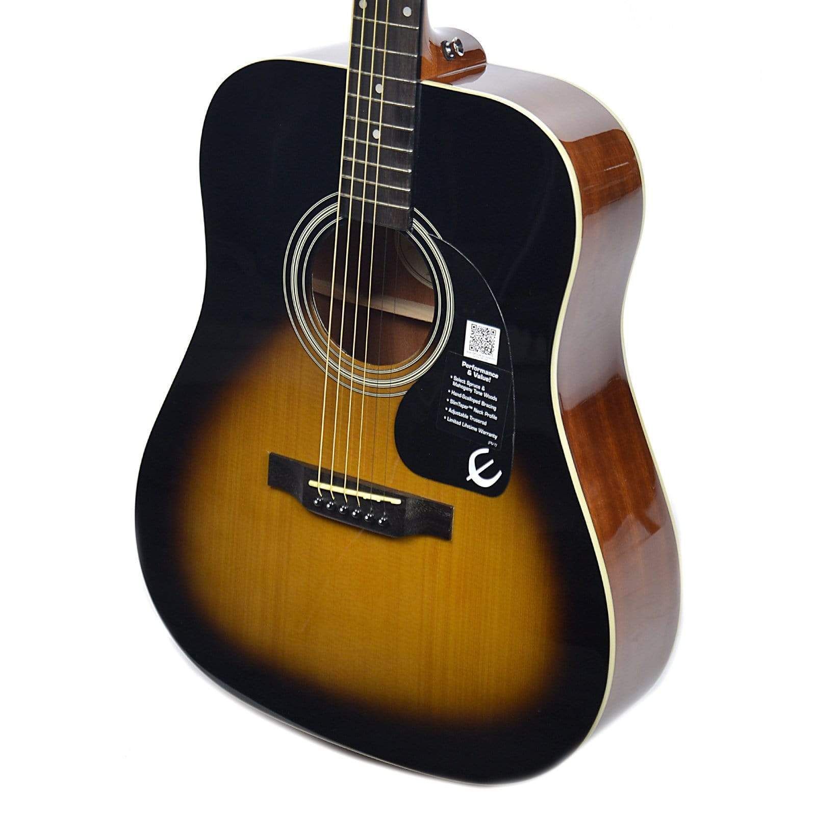  Guitar Acoustic Epiphone DR-100 Vintage Sunburst 