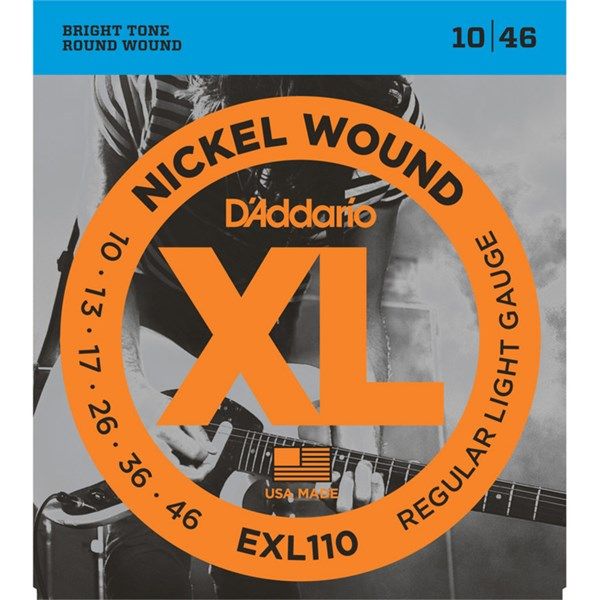 D'Addario EXL110 Electric 10-46 Regular Light