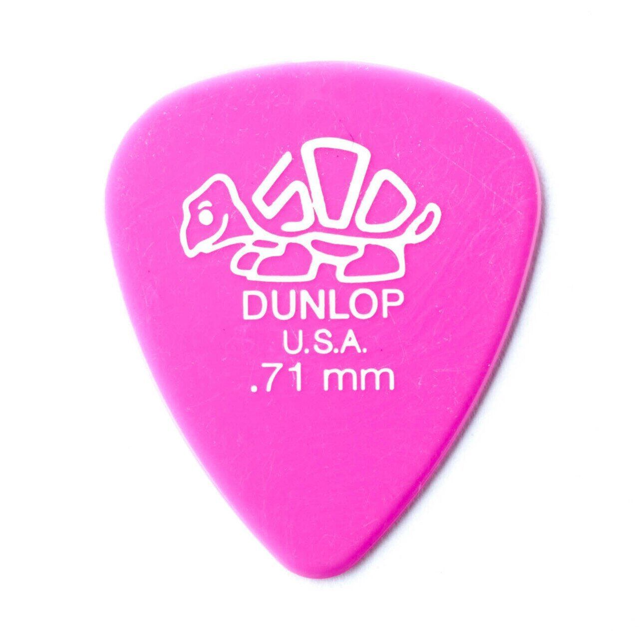 Pick Dunlop 41R71 Delrin 500 Guitar Picks 0.71mm Pink