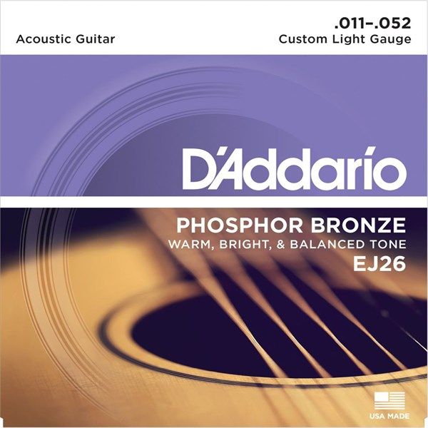  D'Addario EJ26 Acoustic 11-52 Phosphor Bronze 