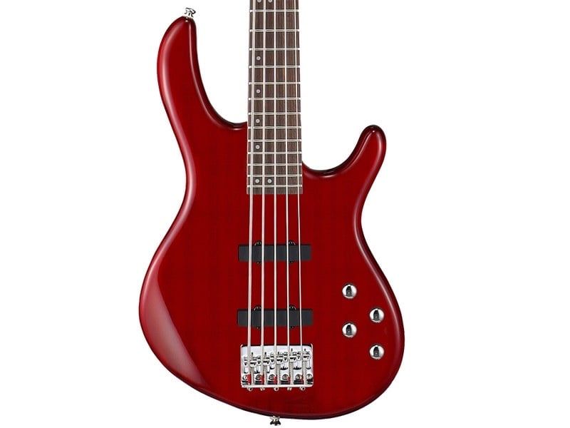 Guitar bass Cort Action Bass V Plus Trans Red