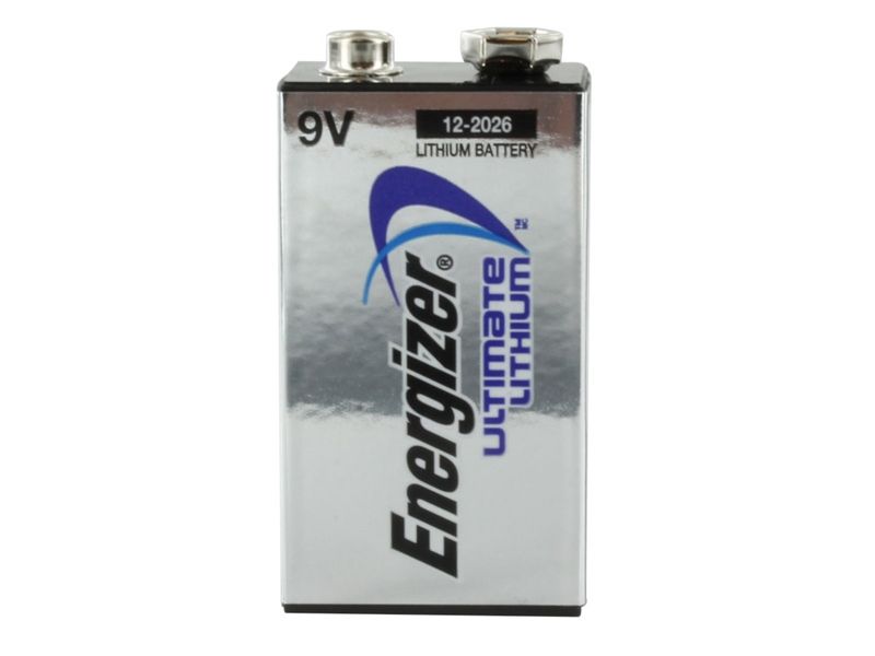  Energizer Ultimate L522 9V Lithium (LiMNO2) 