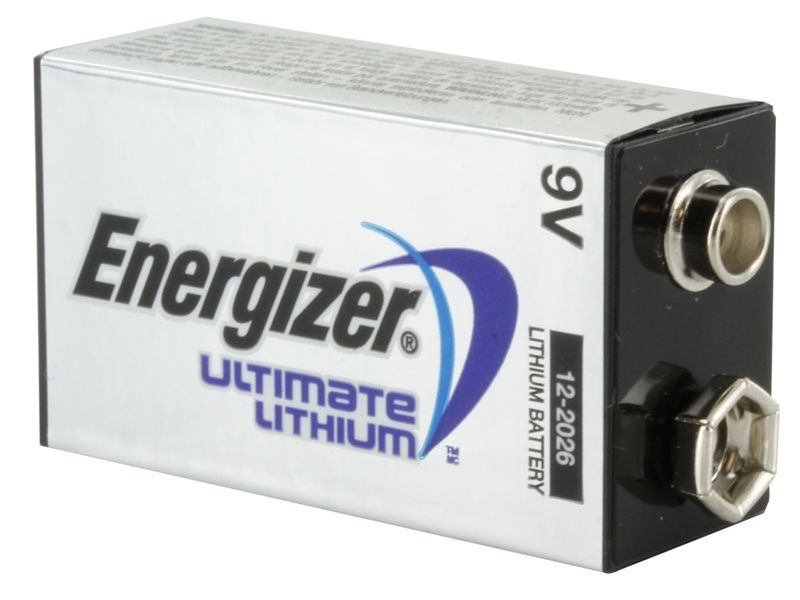  Energizer Ultimate L522 9V Lithium (LiMNO2) 