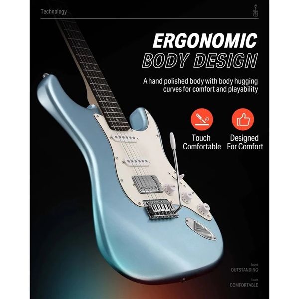 Combo Guitar điện Donner DST-152 BL
