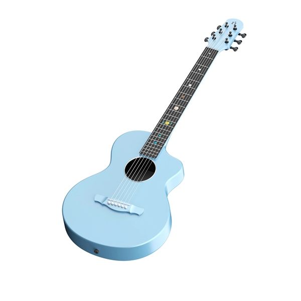 Guitar Acoustic Natasha Asteroid Ocean Blue