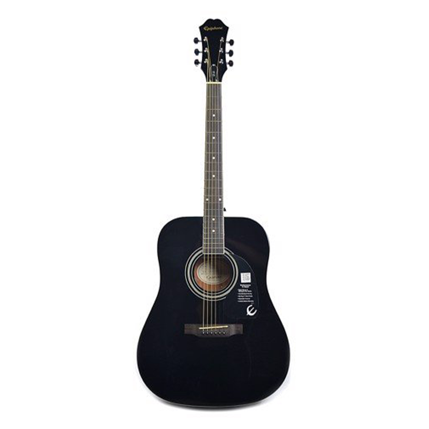  Epiphone DR-100 Dreadnought Acoustic Ebony 