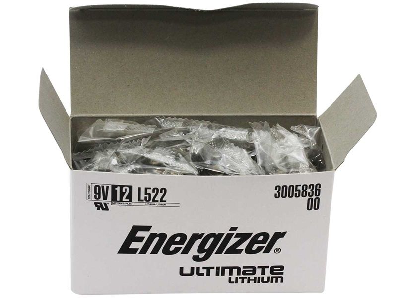  Energizer Ultimate L522 9V Lithium (LiMNO2) 