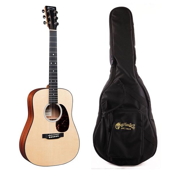  Martin Junior Series DJr-10-02 Sitka Top Acoustic Guitar w/Bag 