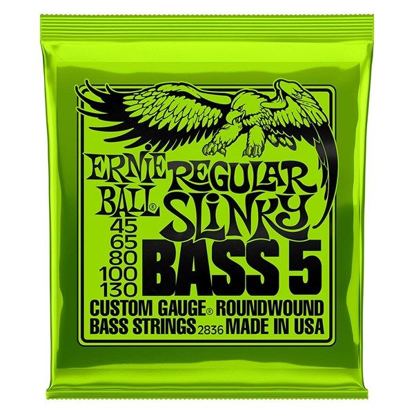  Ernie Ball 2836 Bass Regular Slinky 5-String 45-130 