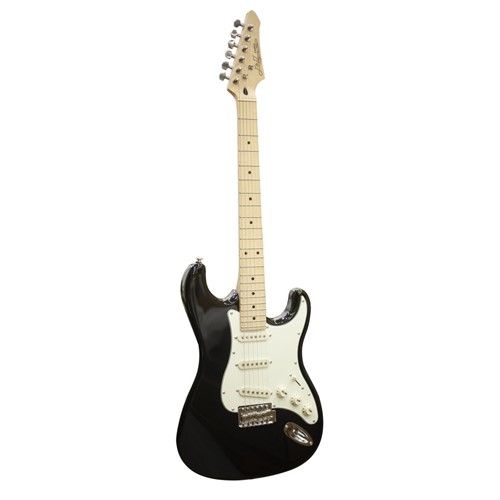  J&D ST-01 Standard Stratocaster Electric Guitar Black 