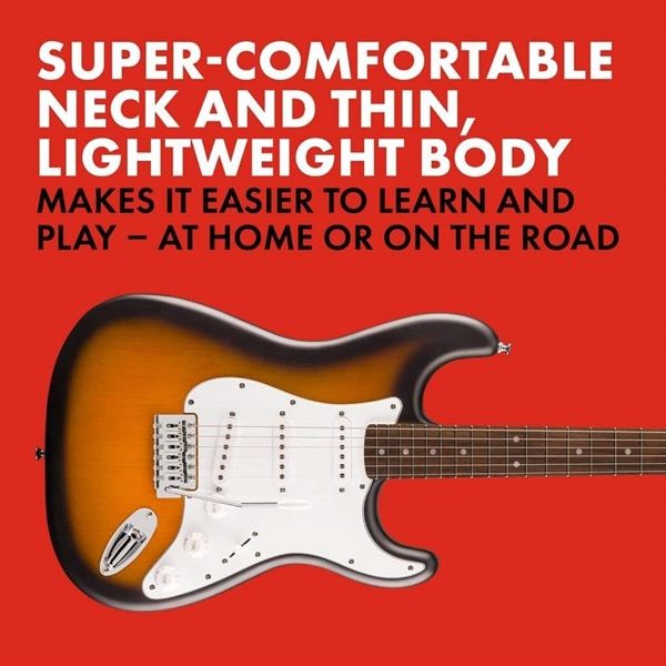 Guitar điện Squier Debut Strat LRL WPG 2TS