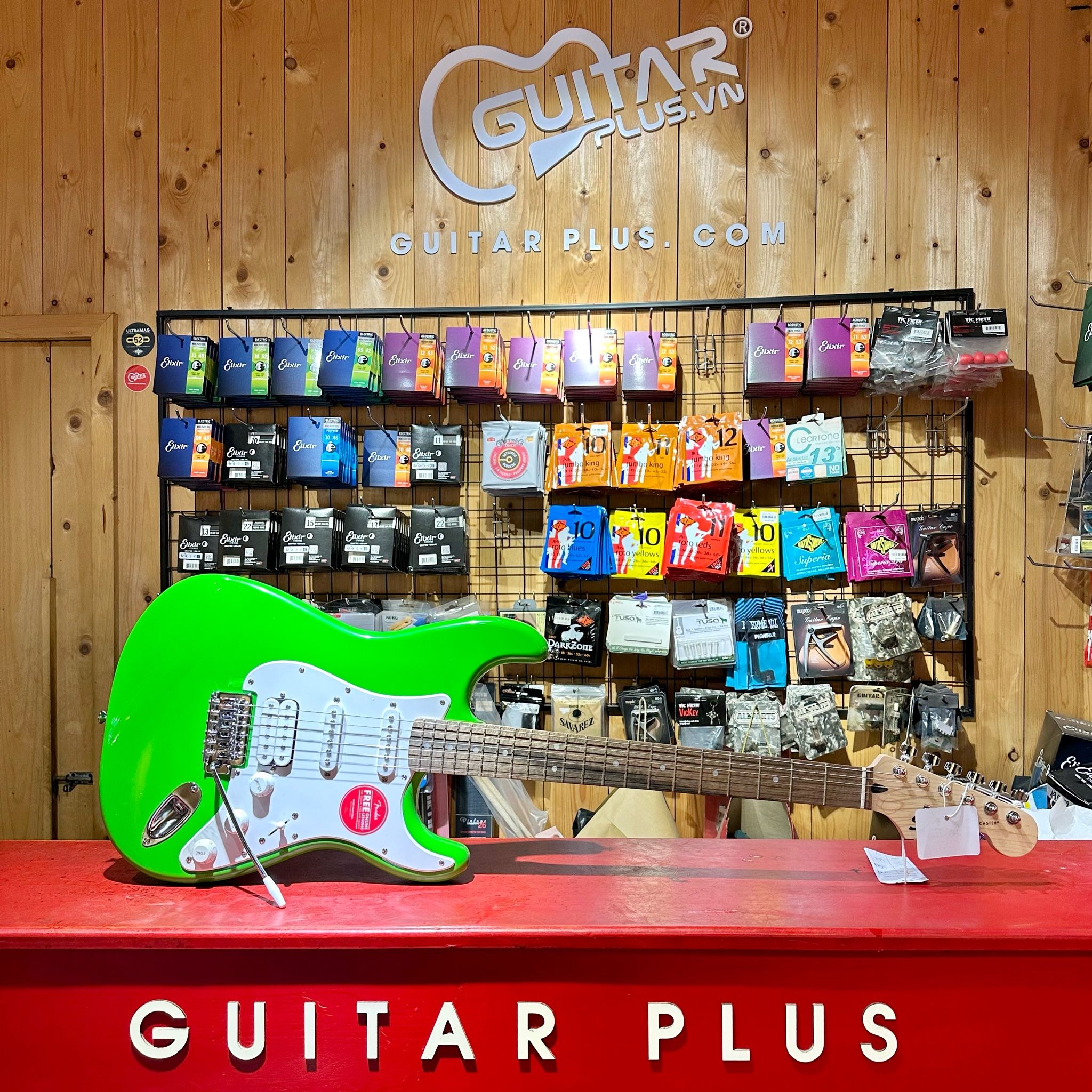 Guitar điện Squier Sonic Strat HSS, Lime Green