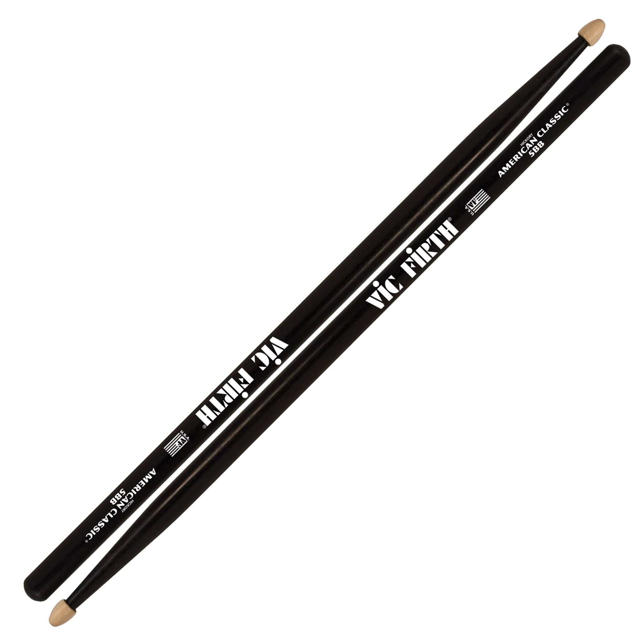 Dùi trống Vic Firth 5BB American Classic Hickory with Black Finish