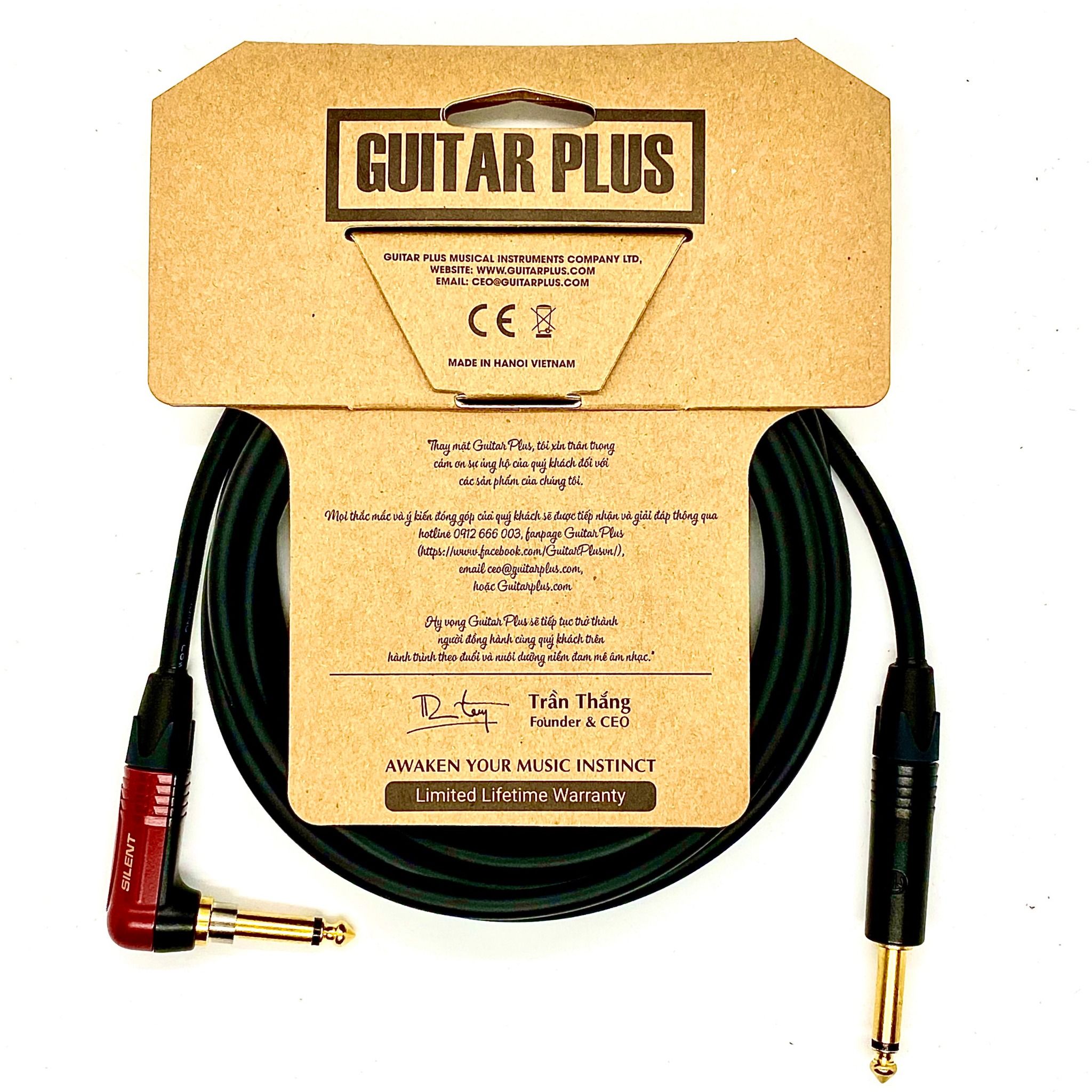 Guitar Plus TR Luxury Silent Cable 3m
