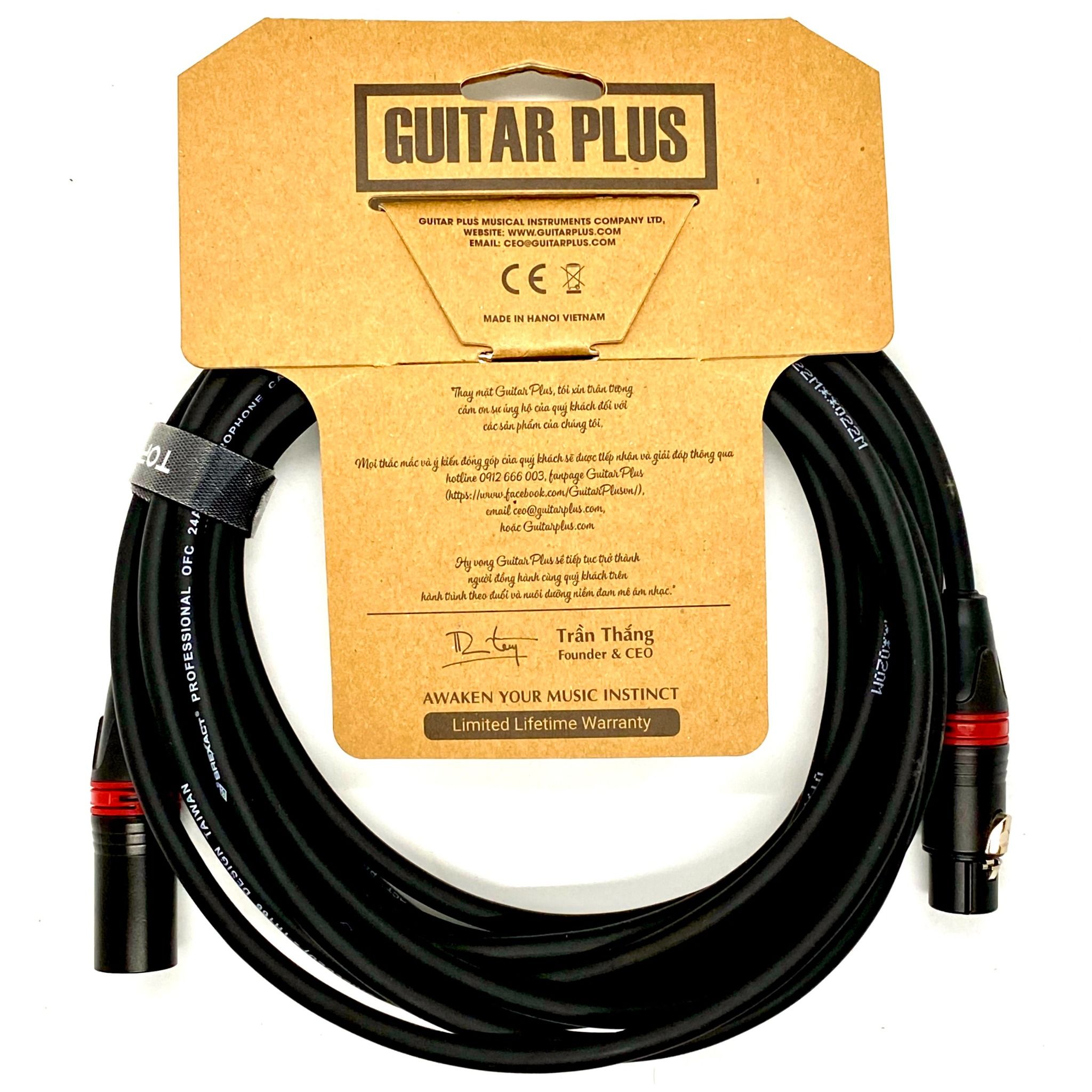  Guitar Plus XLR Premium Cable 6m 