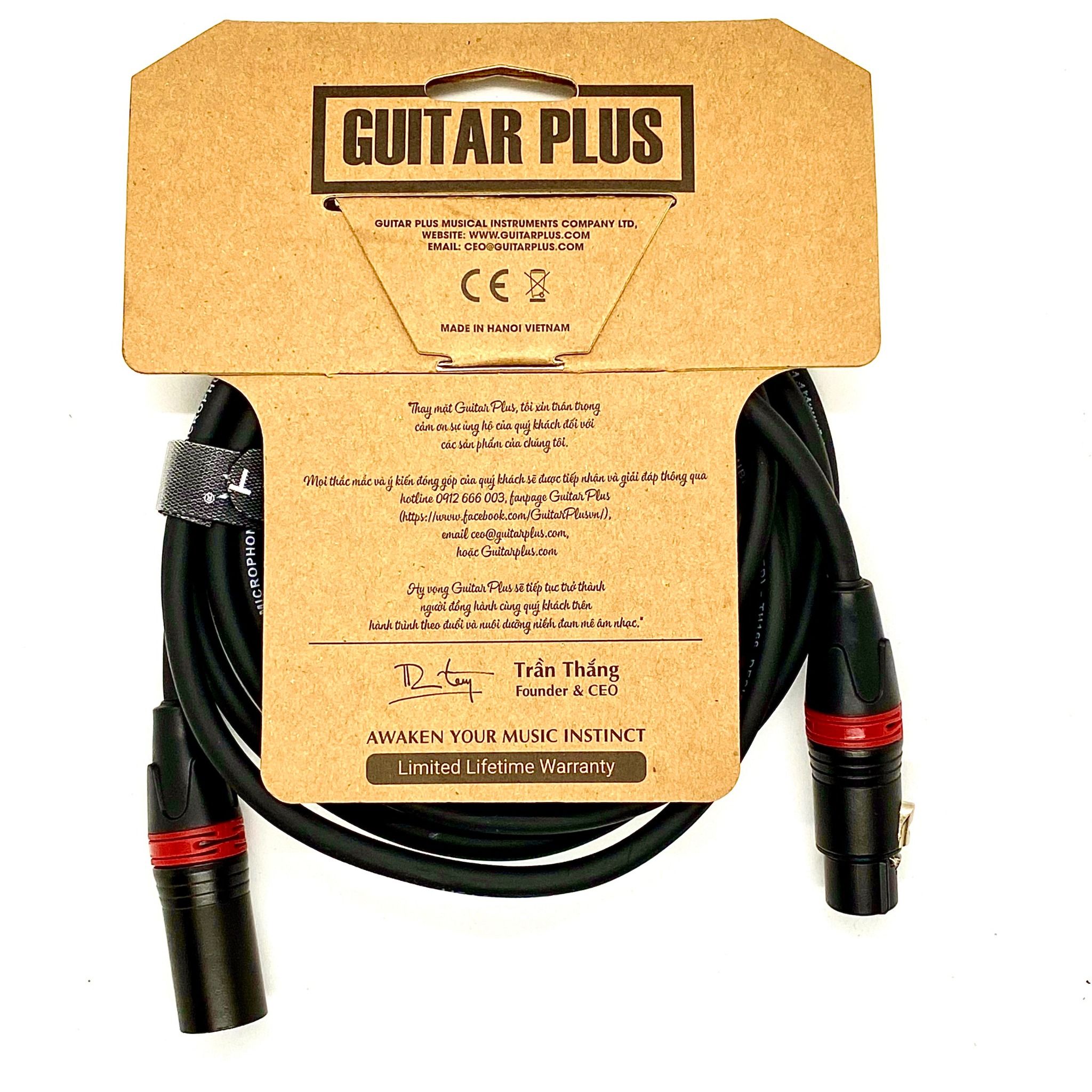 Guitar Plus XLR Premium Cable 3m