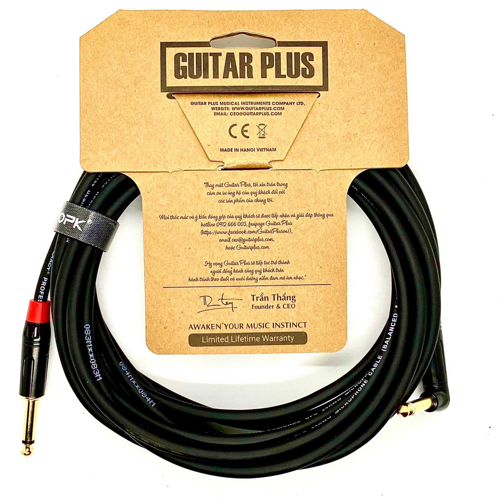  Guitar Plus TR Premium Cable 6m 